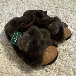 LLBean Bear Paw slippers 11-12